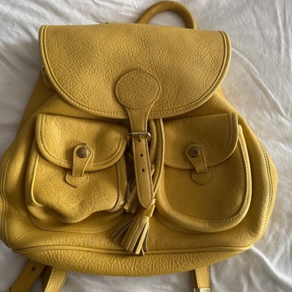 Dooney & Bourke Yellow Backpack - Picture 1 of 11